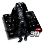 Logo of 3D Live Skull & Gun Keyboard android Application 